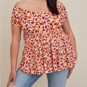 Torrid size 2 off the shoulder top